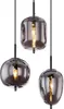 Globo Lighting Hängeleuchte Metall schwarz matt, Glas Produktbild-Vorschau 3
