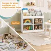 KOMFOTTEU 4-stöckiges Kinderbücherregal, Montessori Produktbild-Vorschau 5