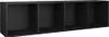 vidaXL Bibliothèque/armoire TV noire 36x30x143 cm Bois Voir les images du produit 8