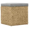 vidaXL Ottoman-Set 2 Stk. Seegras Grau -  Polsterhocker Produktbild-Vorschau 8