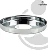 A chrome-plated brass stopper with a rosette, presented on a white and light gray background with a brand logo. Produktbild-Vorschau