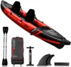 SKINHAWK Prestige Kajak 400 – Zweier Kajak in Rot – Set mit Produktbild-Vorschau 1