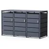 PPbin | Box na popelnice 3x120L Antracit Odolný Pevný Náhled obrázku produktu 2