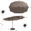 Ombrellone doppio COSTWAY 450x260 cm con base, manovella e Anteprima dell’immagine prodotto 3