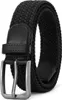 Elegante cintura elastica in tessuto nero solido Anteprima dell’immagine prodotto 15