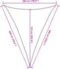 vidaXL Sun Sail 160 g/m² biela 5x6x6 m HDPE Náhľad obrázku produktu 7