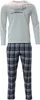 AM Legend Herren Pyjama, 2-tlg, lange Schlafhose + langarm Produktbild-Vorschau 1