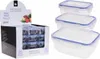 A display box of food containers and a stack of three food containers. Náhled obrázku produktu