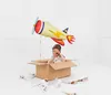 Fóliový balón lietadlo 91x39cm žltá / červená Náhľad obrázku produktu 2