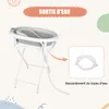 2 in 1 Faltbare Babybadewanne mit Ständer,Ergonomisches Produktbild-Vorschau 3