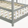 Lit bébé "Treviolo" au style maison, avec barrière de Voir les images du produit 8