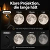 Mond Projektor Nachtlicht, 3 Farben & dimmbar, 360° Produktbild-Vorschau 7