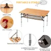 Table de camping KING CAMP Bambou 100 x 65 cm Voir les images du produit 4