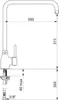 Delabie EHM pour lavabo, bec pivotant H315 L300mm, sans Voir les images du produit 2
