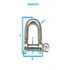 2 Schäkel gedreht Edelstahl A4 8mm Twisted shackle Produktbild-Vorschau 2