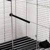 Vogelkäfig Ula Chrom/Schwarz für Wellensittiche Vogelheim Produktbild-Vorschau 2