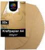 OfficeTree 50x papier kraft A4 300 g - carton kraft pour le Voir les images du produit 1