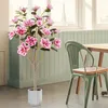 130 cm sztuczna roślina w doniczce, drzewo magnolii z Podgląd zdjęcia produktu 2