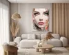 Muralo Leinwandbild Canvas Wandbild Frau GESICHT Porträt Produktbild-Vorschau 4