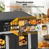 ZMH Heißluftfritteuse 2 Kammern 10L XXL  Air fryer Produktbild-Vorschau 3