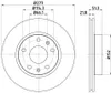 2 Bremsscheiben innenbelüftet Ø 66,1 mm 21 mm HELLA für Produktbild-Vorschau 5