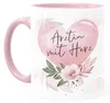 Kaffee-Tasse mit Name und Spruch mit Herz Initiale Produktbild-Vorschau 3