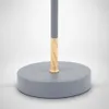B.K.Licht Tischleuchte Grau Textilschirm Ø20cm max. 40W E27 Produktbild-Vorschau 8