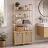 Bambus-Badezimmerschrank MCW-N83, Regal Badschrank, 2 Produktbild-Vorschau 1