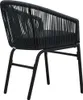 vidaXL Gartenstühle 2 Stk. Schwarz PE-Rattan Anteprima dell’immagine prodotto 4