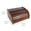 Creative Home Porta-Pane Legno Marrone | 38x28,5x17,5cm Anteprima dell’immagine prodotto 2
