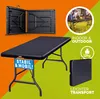 CASARIA® Gartentisch 183x76cm Klappbar Wetterfest Tragbar Produktbild-Vorschau 9