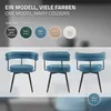 ML-Design Esszimmerstühle drehbar 4er Set in Blau Produktbild-Vorschau 6