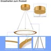 4Pcs LED Ring Pendelleuchte Deckenlampe 18W, Warmweiße Produktbild-Vorschau 7
