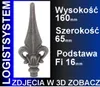 LogistSystem 1 ks ozdobná kovová špička – 160 x 25 mm (V x Náhľad obrázku produktu 2
