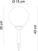 3er Set LED Außen Solarleuchten, Kugel weiß, 15 und 20 cm Produktbild-Vorschau 13