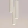 Moderne beige runde Pendelleuchte Ø20cm drei Wellrohre für Produktbild-Vorschau 24