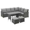 SVITA Monroe Garten-Lounge Set Polyrattan Lounge-Möbel Produktbild-Vorschau 1