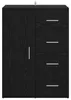 vidaXL Credenza look rovere nero 59 x 39 x 80 cm Materiale Anteprima dell’immagine prodotto 6