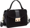 Miss Lulu Damen Umhängetasche Kunstleder Wildleder Vintage Produktbild-Vorschau 1