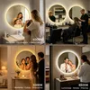 S'AFIELINA Specchio Bagno LED Rotondo 70 cm, Cornice Anteprima dell’immagine prodotto 15