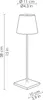 Zafferano Stolní lampa na baterie Poldina Pro 380mm Rezavá Náhled obrázku produktu 7