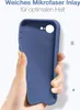 A hand holding a blue phone case. Produktbild-Vorschau
