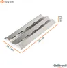 A metal grill accessory with dimensions indicated. Produktbild-Vorschau