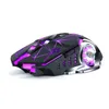 A gaming mouse with purple LED lighting, shown from a side angle on a white background. Produktbild-Vorschau