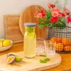 2x Grauer Deckel 700ml Fonte Glas Karaffe - Wasser Wein Produktbild-Vorschau 4