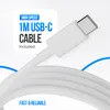 Chargeur USB 25W avec USB-A & USB-C – GaN – Blanc – PD 3.0 Voir les images du produit 7