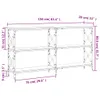 vidaXL Stolik konsola dąb sonoma 156x28x80,5 cm materiał Podgląd zdjęcia produktu 7