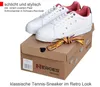Weiße Sneaker Damen Herren Turnschuhe Sportschuhe modisch Produktbild-Vorschau 4