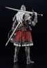 A full-body shot of an action figure of a knight in armor, seen from the back. Produktbild-Vorschau