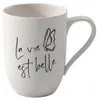 Taza con asa "La vie est belle", 115 x 80 x 104 mm, 290 ml Vista previa de la imagen del producto 1